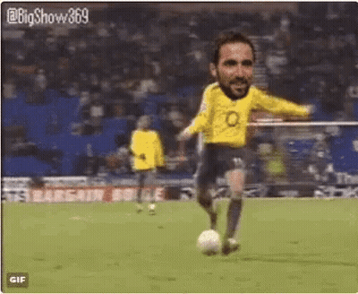 Man Kicking Soccer Ball GIF
