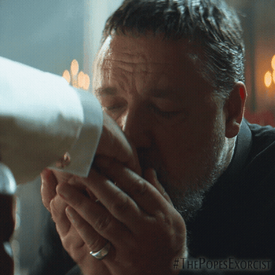 Man Kissing Another Man's Hand The Popes Exorcist GIF