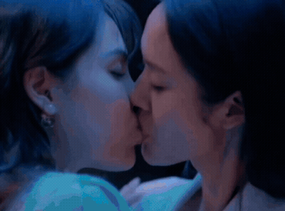 Man Kissing Another Man Saying On My Way To Kiss Women GIF