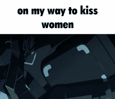 Man Kissing Another Man Saying On My Way To Kiss Women GIF