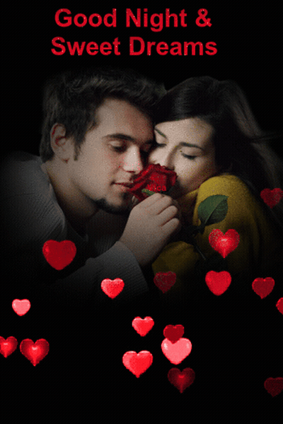 Man Kissing Woman Good Night Sweet Dreams GIF