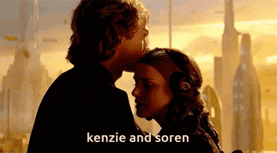 Man Kissing Woman On Forehead Star Wars GIF