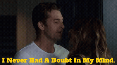 Man Kissing Woman Saying I Never Had A Doubt In My Mind GIF