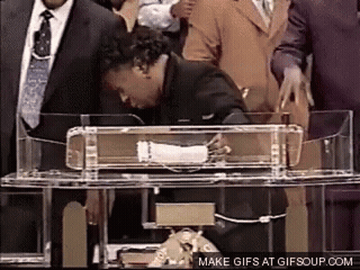 Man Kneeling At Podium Make Gifs At Gifsoup.com GIF