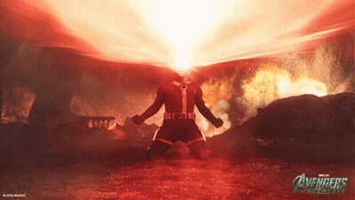 Man Kneeling Before Fire In Avengers Age Of Ultron GIF
