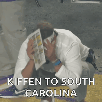 Man Kneeling Head In Hands Kiffen To South Carolina GIF