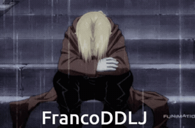 Man Kneeling In Rain With Francoddllj GIF