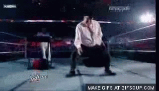 Man Kneeling In Wrestling Ring Make GIFs At Gifsoup GIF