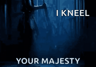 Man Kneeling Saying I Kneel Your Majesty GIF