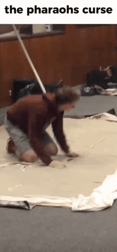 Man Kneeling The Pharaohs Curse GIF