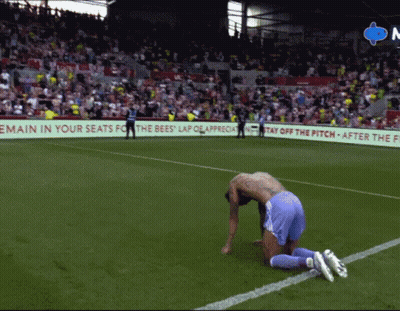 Man Kneeling With Remain In Your Seats Sign GIF