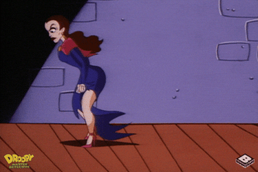 Man Kneeling Woman Swerve Walking GIF