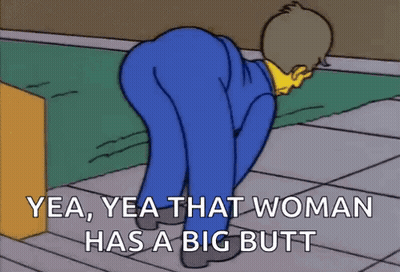 Man Kneeling Yea Yea That Woman Has A Big Butt GIF