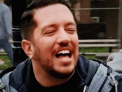 Man Laughing Eyes Closed GIF