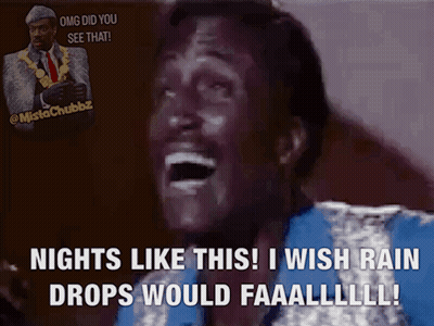 Man Laughing Saying A Night Like This I Wish Rain Drops Would Faaaallll GIF