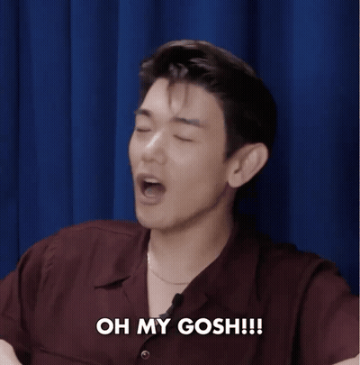 Man Laughing Saying Oh My Gosh