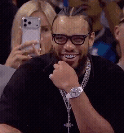 Man Laughing With Glasses And Watch GIF