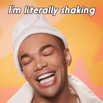 Man Laughing With Shaking Words GIF