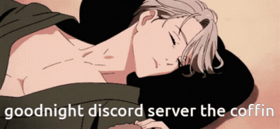 Man Laying Down Goodnight Discord Server The Coffin GIF