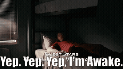 Man Laying Down Guest Stars Yep Yep Yep Awake GIF