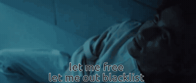 Man Laying Down Saying Let Me Free Let Me Out Blacklist GIF