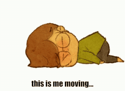 Man Laying Down Saying This Is Me Moving GIF