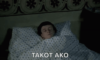 Man Laying In Bed Eyes Closed Takot Ako GIF
