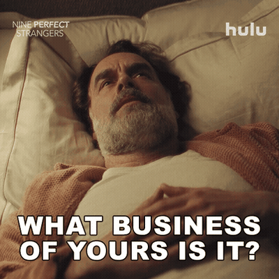 Man Laying In Bed What Business Of Yours Is It GIF
