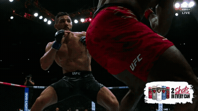 Man Laying In Boxing Ring 2 Shots In Every Can GIF
