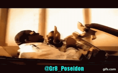 Man Laying In Car @Gr8_poseidon GIF