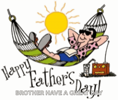 Man Laying In Hammock Happy Father's Day GIF