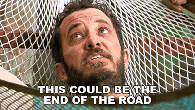 Man Laying In Hammock This Could Be The End Of The Road GIF