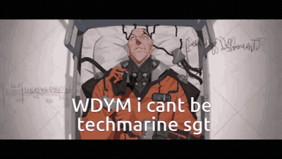 Man Laying In Hospital Bed WDYM I Cant Be Techmarine Sgt GIF