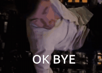 Man Laying On Back In Dark Room Ok Bye GIF