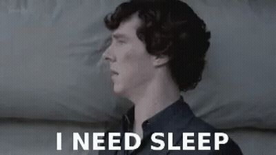 Man Laying On Bed Saying I Need Sleep GIF