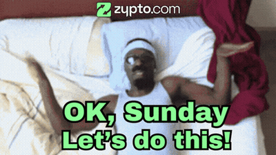 Man Laying On Bed Saying Ok Sunday Let's Do This GIF