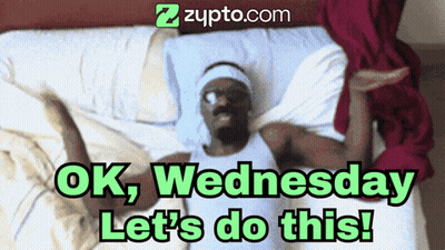 Man Laying On Bed Saying Ok Wednesday Let's Do This GIF