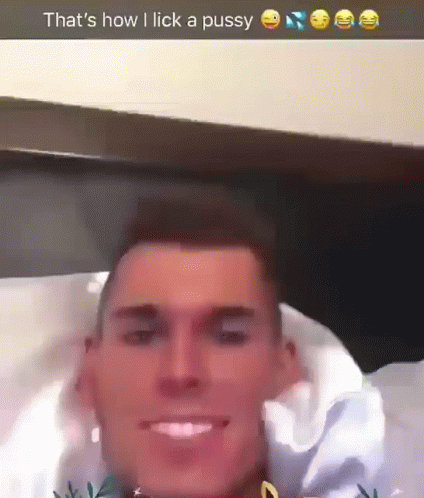 Man Laying On Bed Saying That's How I Lick A Pussy GIF