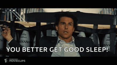 Man Laying On Bed Saying You Better Get Good Sleep GIF