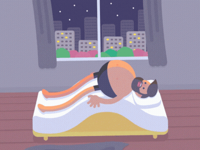 Man Laying On Bed GIF