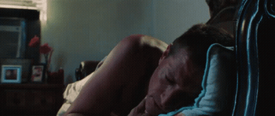 Man Laying On Bed With Blue Blanket GIF