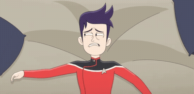 Man Laying On Bed With Two Pillows GIF