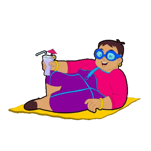 Man Laying On Blanket Just Chill Bhai Sticker