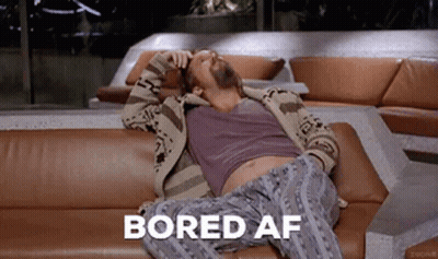 Man Laying On Couch Bored AF GIF