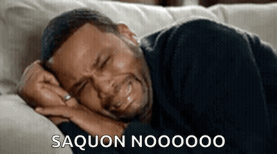 Man Laying On Couch Crying Saquon Nooooo GIF