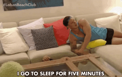 Man Laying On Couch I Go To Sleep For Five Minutes GIF