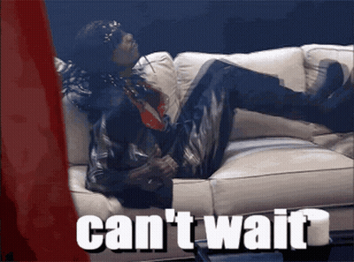 Man Laying On Couch Saying Can't Wait GIF