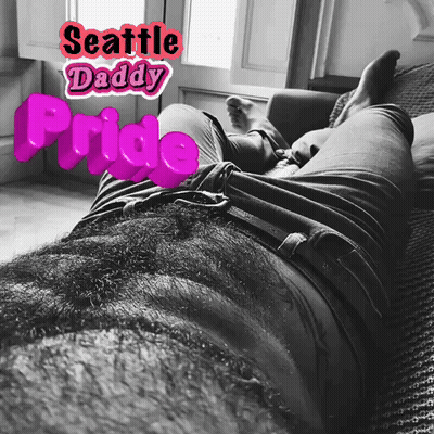 Man Laying On Couch Seattle Daddy Pride GIF