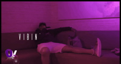 Man Laying On Couch Vibin GIF