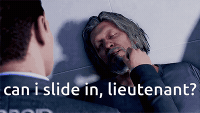 Man Laying On Floor Saying Can I Slide In Lieutenant GIF